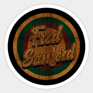 Circle Retro Fred Sanford Sticker